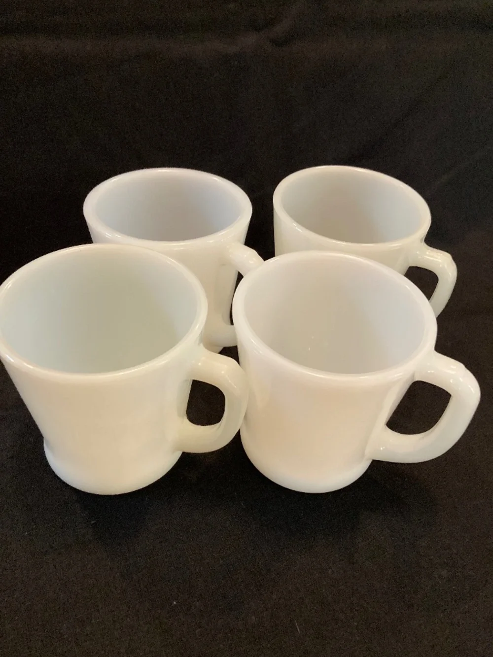 Anchor Hocking/Fire King milk glass  set of 4 mugs